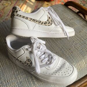 Nike Court Vision Low Leopard Sneakers size 10